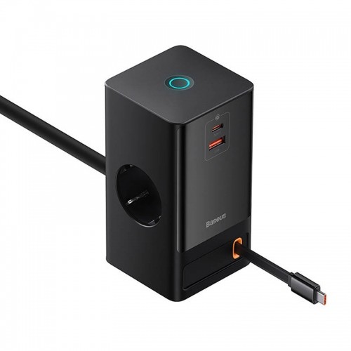 Wall charger | powerstrip Baseus PowerCombo 65W (black) image 4