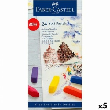 Set of soft pastel chalks Faber-Castell Daudzkrāsains 5 gb.