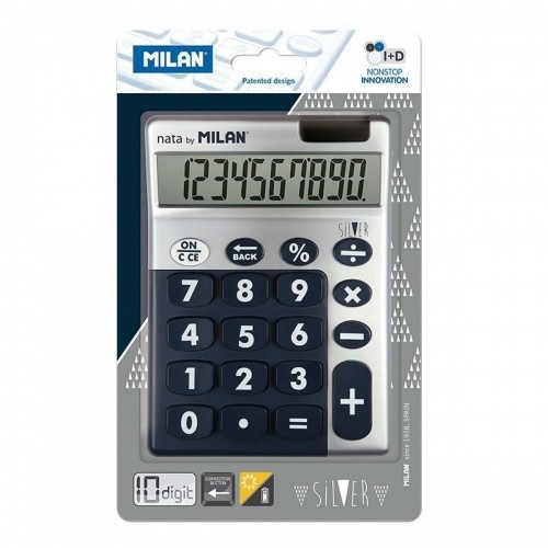 Kalkulators Milan SIlver 14,5 x 10,6 x 2,1 cm Zils image 1