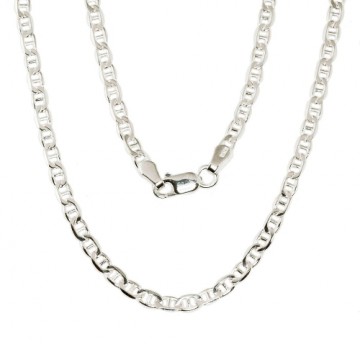 Серебряная цепочка Марина 3 мм, алмазная обработка граней #2400103, Серебро 925°, длина: 55 см, 9.2 гр.