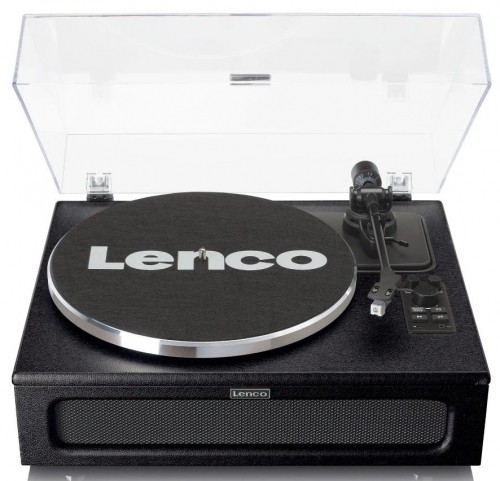 Turntable with 4 built-in speakers Lenco LS430BK, black image 1