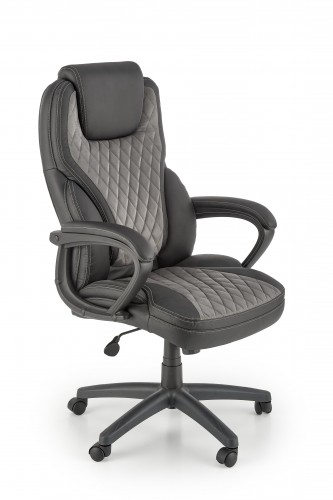 Halmar GANDALF chair, black / grey image 1