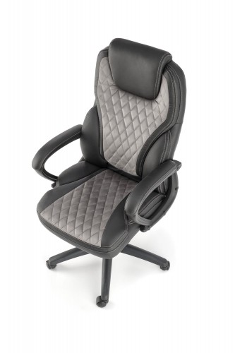 Halmar GANDALF chair, black / grey image 2