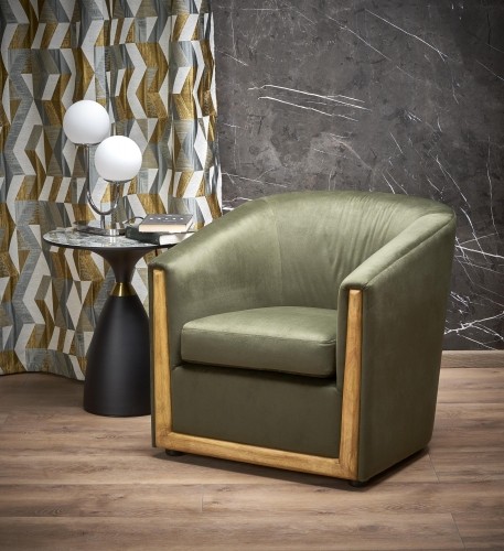 Halmar ENRICO leisure chair, green image 1