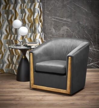 Halmar ENRICO leisure chair, grey