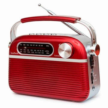Portatīvais Bezvadu Radio Kooltech Sarkans Vintage