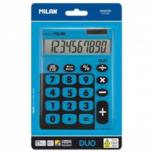 Kalkulators Milan DUO 14,5 x 10,6 x 2,1 cm Zils image 1