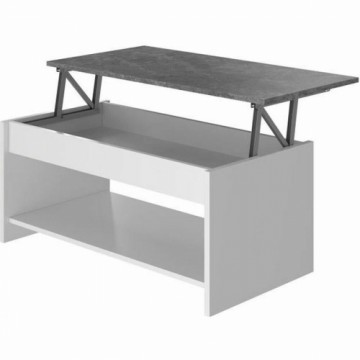 Bigbuy Home Paceļams kafijas galdiņš Balts/Pelēks (50 cm)