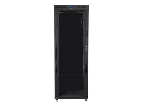 Lanberg Installation cabinet rack 19 42U 800x1000 black, glass door lcd (Flat pack) image 1