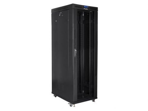Lanberg Installation cabinet rack 19 42U 800x1000 black, glass door lcd (Flat pack) image 2