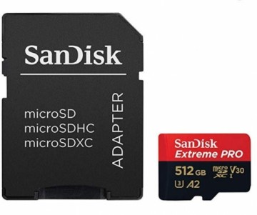 SANDISK BY WESTERN DIGITAL  
         
       MEMORY MICRO SDXC 512GB UHS-I/W/A SDSQXCD-512G-GN6MA SANDISK
