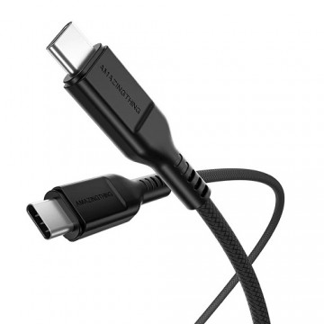 Amazingthing Кабель премиум-класса USB-C - USB-C (черный, 2,1м)