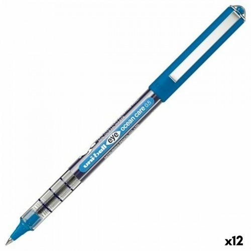 Šķidrās tintes pildspalva Uni-Ball Eye Ocean Care Zils 0,5 mm (12 gb.) image 1