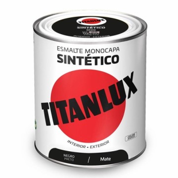 sintētiskā emalja Titanlux 5809006 Melns 750 ml