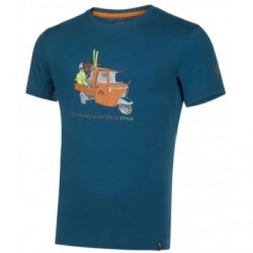 La Sportiva Krekls APE T-Shirt M XL Storm Blue/Hawaiian Sun