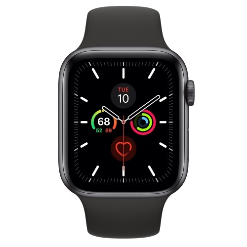 Apple Watch Series 5 44mm Stainless steel GPS+Cellular - Space Black (Atjaunināts, stāvoklis kā jauns) image 1
