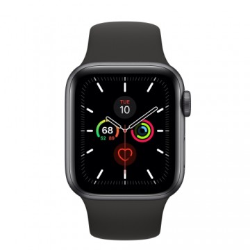 Apple Watch Series 5 44mm Aluminium GPS - Space Gray (Atjaunināts, stāvoklis Ļoti labi)