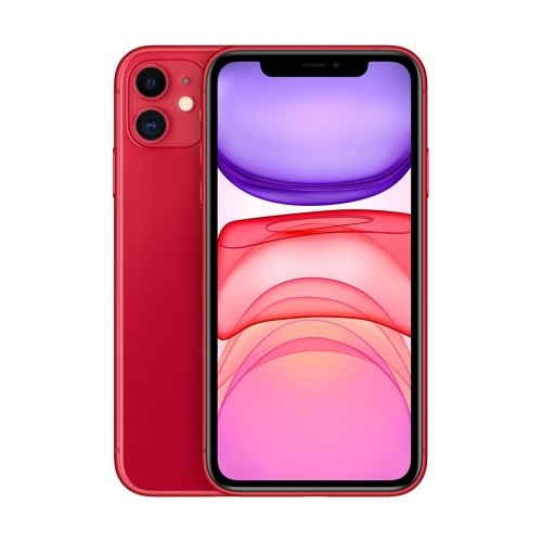 Apple iPhone 11 64GB - Red (Atjaunināts, stāvoklis kā jauns) image 1