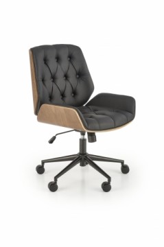 Halmar GAVIN chair, walnut / black
