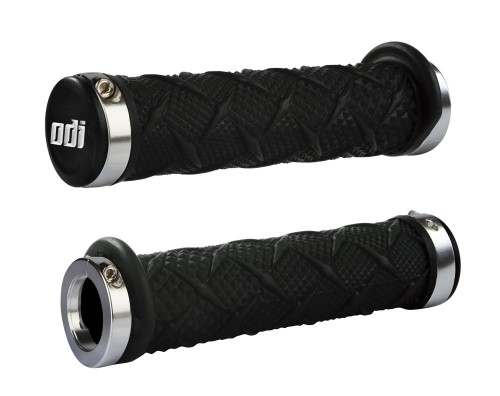 Stūres rokturi ODI X-Treme MTB Lock-On 130mm Bonus Pack Black/Silver image 1