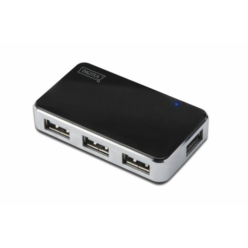 USB-разветвитель Digitus DA-70220 Чёрный Черный/Серый image 1
