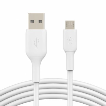 Универсальный кабель USB-MicroUSB Belkin CAB005BT1MWH 1 m Белый