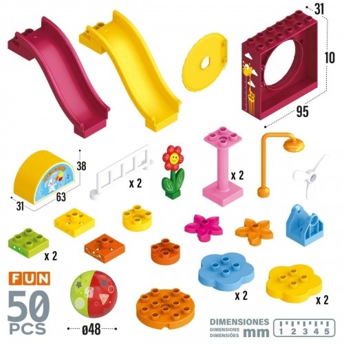 Celtniecības Komplekts Colorbaby Playground 50 Daudzums (2 gb.) image 3
