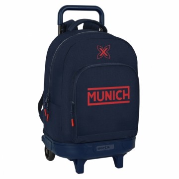 Школьный рюкзак с колесиками Munich Flash 33 x 45 x 22 cm Тёмно Синий