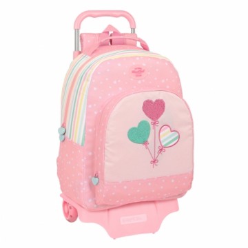 Школьный рюкзак с колесиками BlackFit8 Globitos Розовый 32 x 42 x 15 cm
