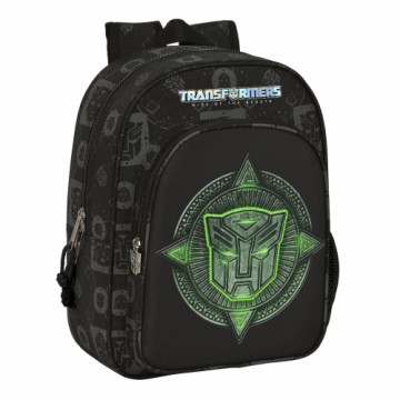 Школьный рюкзак Transformers 26 x 34 x 11 cm Чёрный