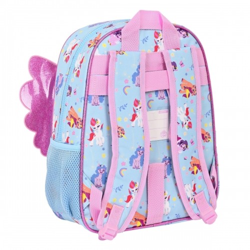 Школьный рюкзак My Little Pony Wild & free 26 x 34 x 11 cm Синий Розовый image 3
