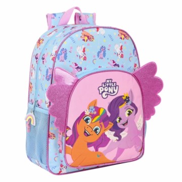Школьный рюкзак My Little Pony Wild & free Синий Розовый 33 x 42 x 14 cm