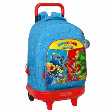 Школьный рюкзак с колесиками SuperThings Rescue force 33 x 45 x 22 cm Синий