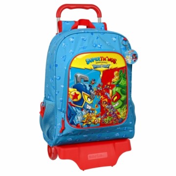 Школьный рюкзак с колесиками SuperThings Rescue force 32 x 42 x 14 cm Синий
