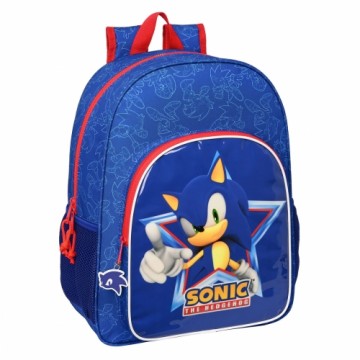 Школьный рюкзак Sonic Let's roll Тёмно Синий 33 x 42 x 14 cm