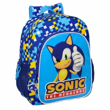 Школьный рюкзак Sonic Speed 32 x 38 x 12 cm Синий