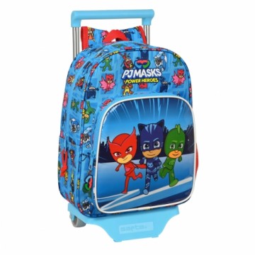 Школьный рюкзак с колесиками PJ Masks 26 x 34 x 11 cm Синий
