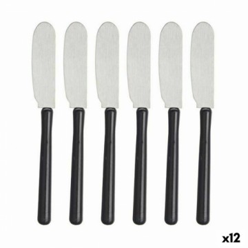Kinvara набор Нож для масла Серебристый Чёрный Нержавеющая сталь Пластик (12 штук)