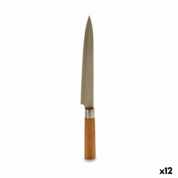 Kinvara Кухонный нож 3 x 33,5 x 2,5 cm Серебристый Коричневый Нержавеющая сталь Бамбук (12 штук)