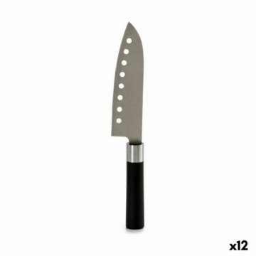 Kinvara Кухонный нож 5 x 30 x 2,5 cm Серебристый Чёрный Нержавеющая сталь Пластик (12 штук)