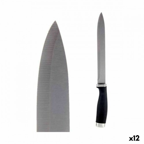 Kinvara Кухонный нож 3,5 x 33 x 2 cm Серебристый Чёрный Нержавеющая сталь Пластик (12 штук) image 1
