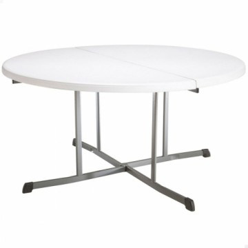 Mazs galdiņš Lifetime Balts 152 x 75,5 x 152 cm Tērauds Plastmasa