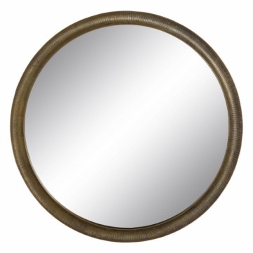 Bigbuy Home Настенное зеркало 88,2 x 2,5 x 88,2 cm Круглый Позолоченный Алюминий