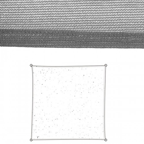 Bigbuy Home Drāna 3 x 3 m Audekla Nojume Pelēks Polietilēns image 1