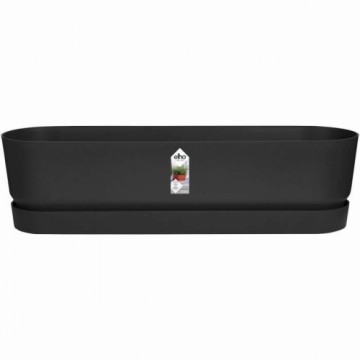 Balkona Puķu Kaste Elho   Melns 70 cm Plastmasa Ovāls