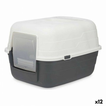 Mascow Ящик для кошачьего туалета 48 x 32 x 38 cm Серый Антрацитный Пластик (12 штук)