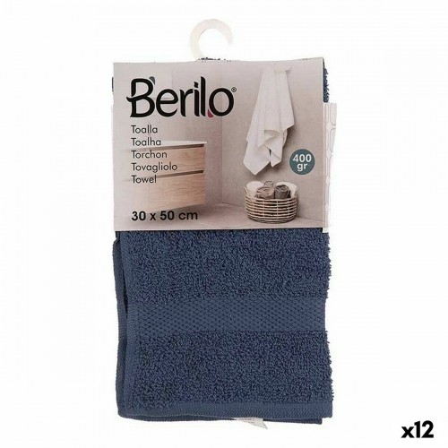 Berilo Банное полотенце 30 x 0,5 x 50 cm Синий (12 штук) image 1