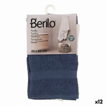 Berilo Банное полотенце 30 x 0,5 x 50 cm Синий (12 штук)