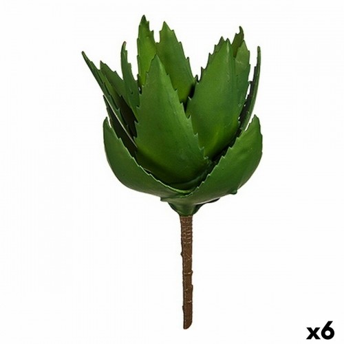 Ibergarden Dekoratīvs Augs Alveju 13 x 24,5 x 14 cm Zaļš Plastmasa (6 gb.) image 1