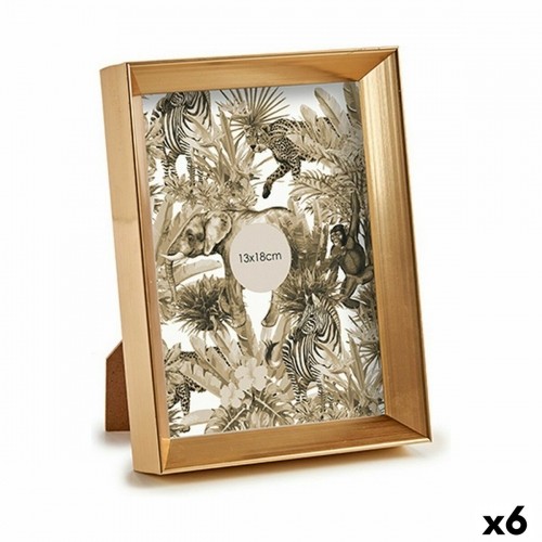 Gift Decor Фото рамка 15,2 x 20,2 x 3,5 cm Позолоченный Пластик Cтекло (6 штук) image 1